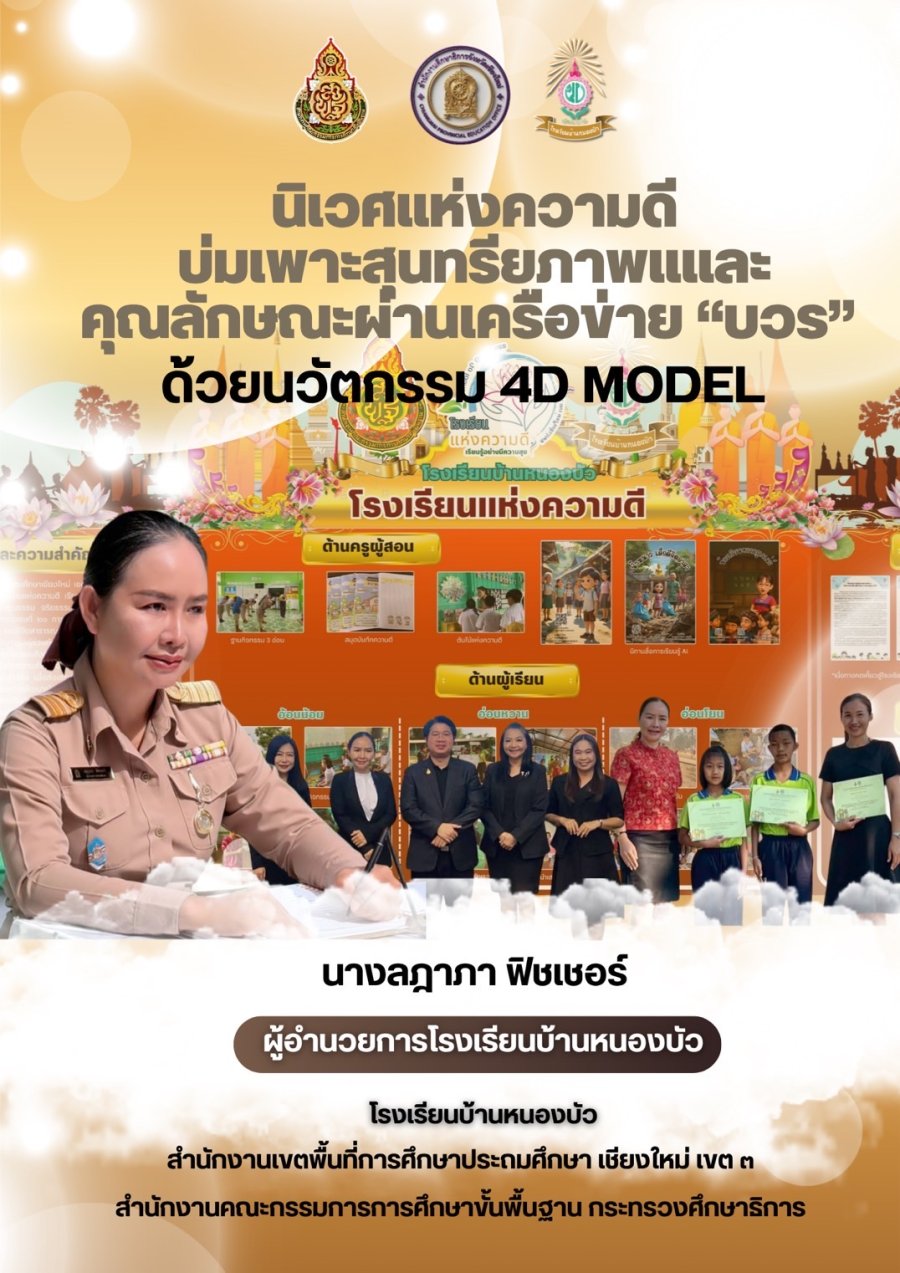 นิเวศแห่งความดี บ่มเพาะสุนทรียภาพและคุณลักษณะผ่านเครือข่าย "บวร" ด้วยนวัตกรรม 4D MODEL
